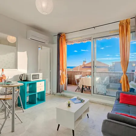 Fabrina With Balcony And Pool - Happy Apartment Nice