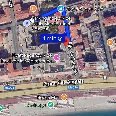 Le Grand Palais De La Mediterranee - Luxury 2br In Hyatt Residence, Direct Access, Promenade Des - Choice In Apartment