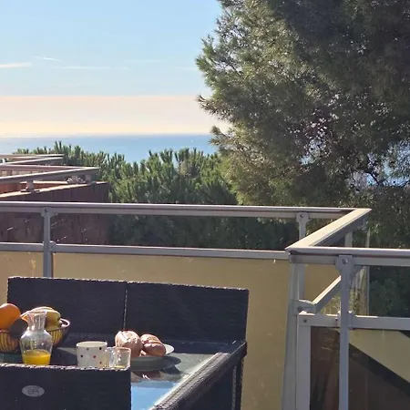 Grande Terrasse Et Vue Mer, Colline Nicoise Nice