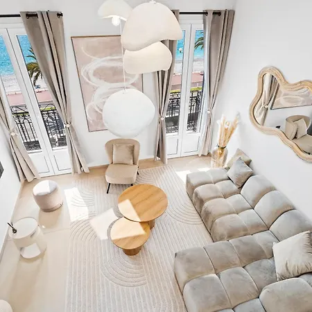 Apartment Renting - Promenade - Luxury Loft Sea View Balcony Floor Nice