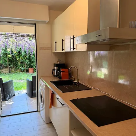 Apartment Jardin Prive 2 Pieces Garage Calme Nice