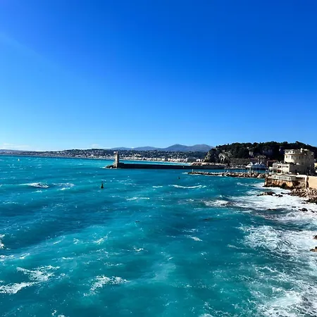 Charme Nicois, 15min De La Mer, 3 Chambres, Climatisation, Terrasse Apartment