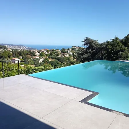 Beautiful With Sea & Mountain View And Pool Holiday home Nice