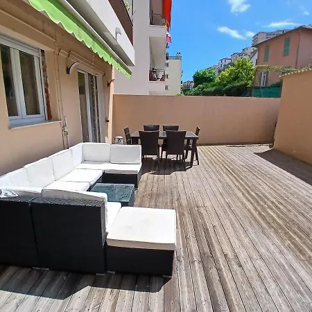 3p Large Terrace Apartment Nice