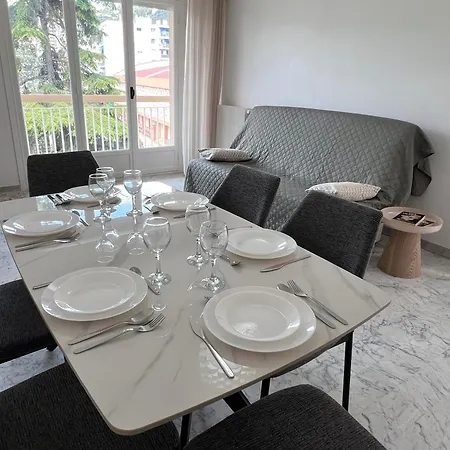 Apartment Familial T3 Terrasse, Clim & Parking Gratuit Nice