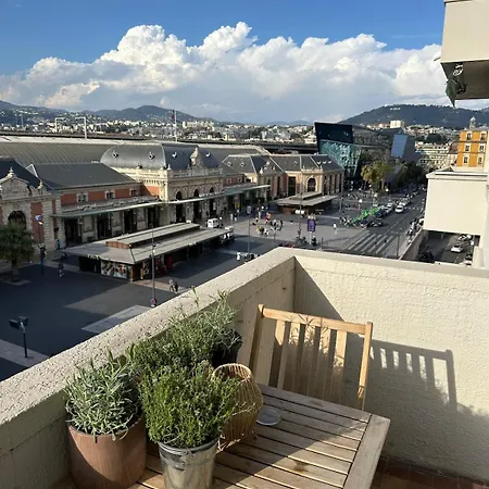 Apartment Le Soleil Nice, Train Station, 2 People