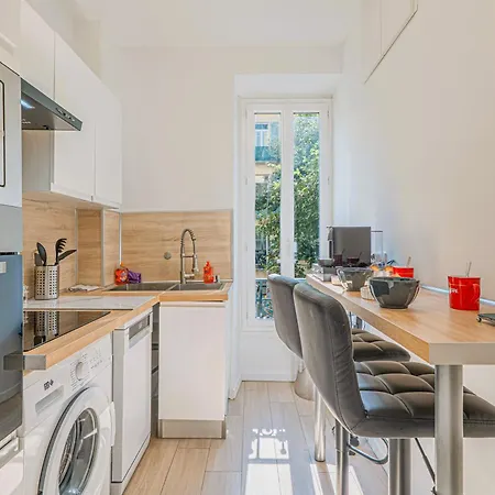 5 People, 4 Beds - Heart Of Gambetta - Renovated - Air Conditionning Apartment Nice