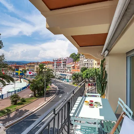 Promenade, View On Bay, Sunny Terrace, 4 Guests, 2 Bedrooms Ac * Nice