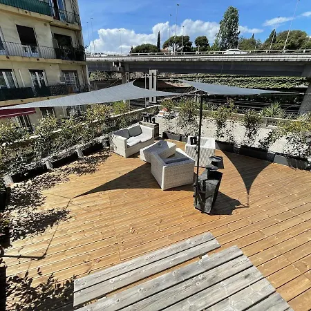 Bel Appartement Avec Toit-Terrasse, 2 Chambres, Centre Ville De Nice