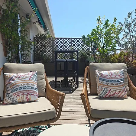 Apartment Sun Deck Terrace - Port Of With View And Air Conditioning
