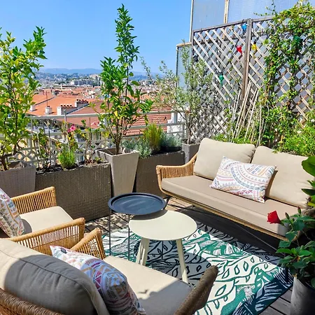 Sun Deck Terrace - Port Of With View And Air Conditioning Nice