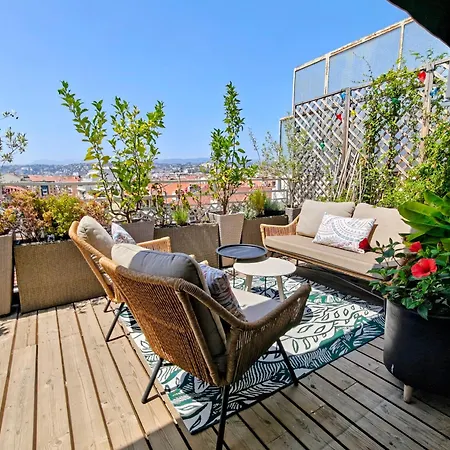 Apartment Sun Deck Terrace - Port Of With View And Air Conditioning *