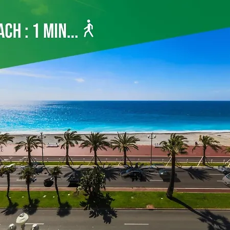 One Minute From Beach - Air Conditioning - 2 Bedrooms - Wifi - Kitchen - Parking Apartment