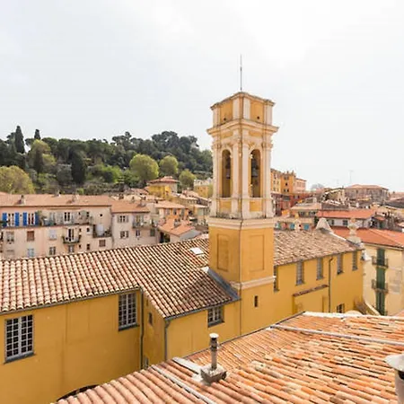 Apartment La Croix - F3, Terrasse Vue Panoramique, Vieux-nice Old Town And Terrace Nice