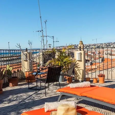 Apartment Le Chateau - The Beautiful Sight In Old Town, Private Terrace Nice