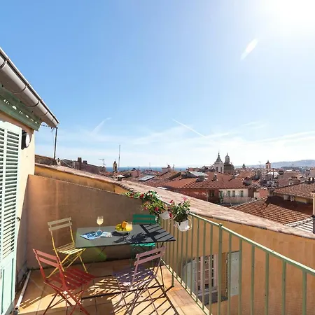 La Croix - F3, Terrasse Vue Panoramique, Vieux-nice Old Town And Terrace Apartment *