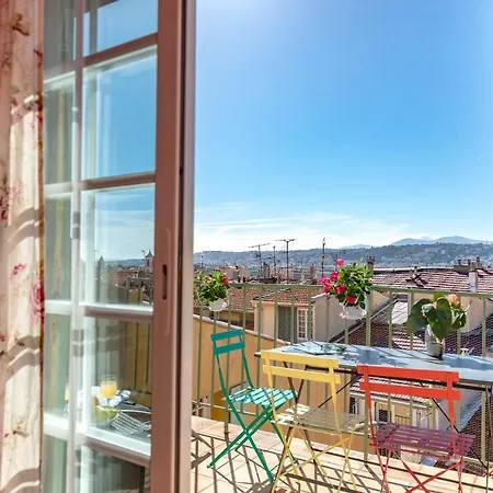 Apartment La Croix - F3, Terrasse Vue Panoramique, Vieux-nice Old Town And Terrace Nice