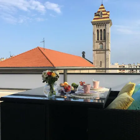 Appartement Riviera Terrasse - Parking Gratuit Nice