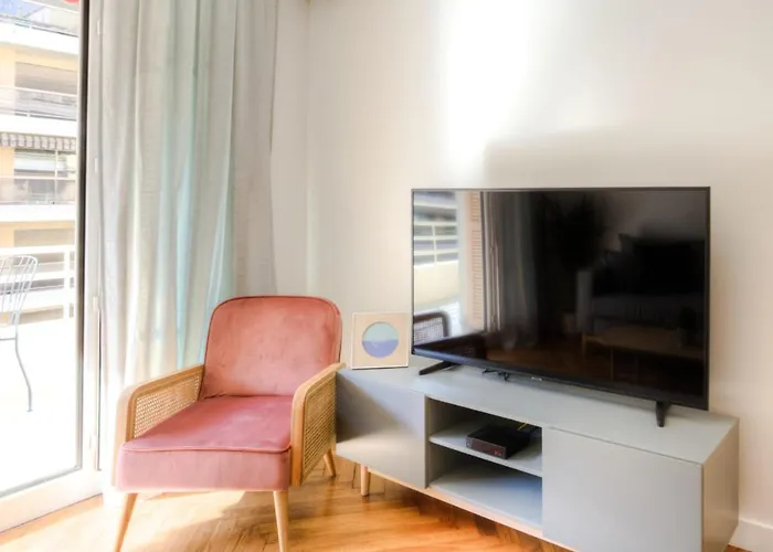 #29 Suite Gambetta Ac Sea View 2 Bedrooms 1Min Walk To Promenade & Sea
