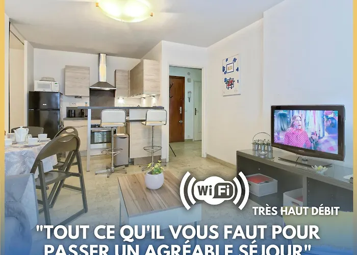 Superbe Appartement Pres De La Gare-Clim-Wifi-Espace Dedie Au Travail