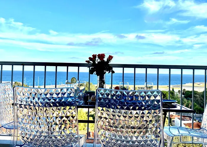 Panoramic Sea View - Air-Conditioning - Balcony - Tramway - 2 Bedrooms - Wifi - Fully Equipped Kitchen