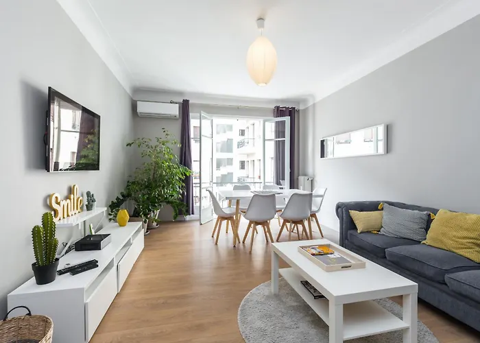 Ultra Central Large 2 Bdr Near Massena Square