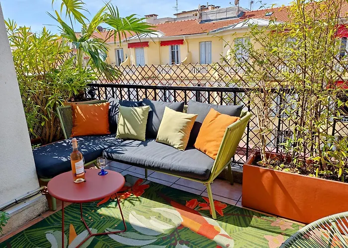 Cozy Roof Terrace Near Promenade Des Anglais - Ac