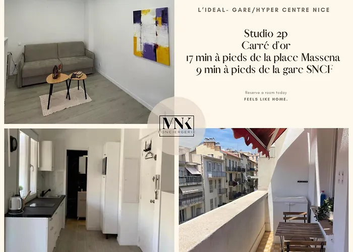 L\'Ideal - Studio Hyper Centre, Gare Sncf Nice Ville