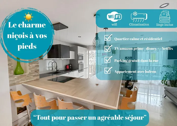 Escapade A Nice - T2 Cosy, Clim & Balcon