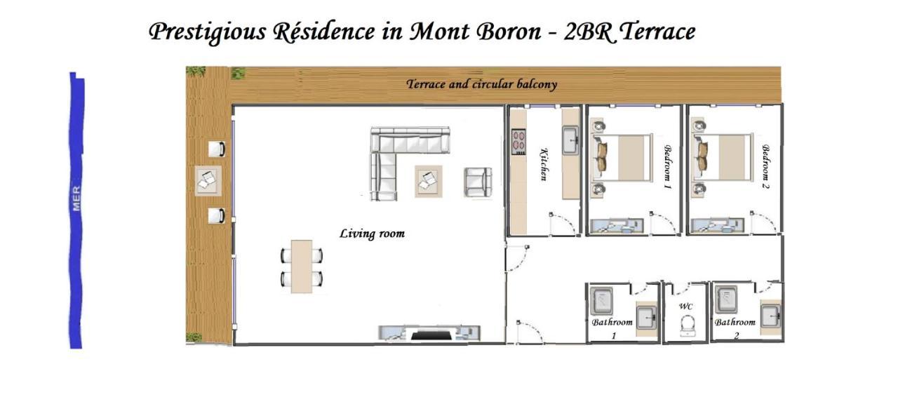 Prestige Mont Boron -terrace -sea View -2br Apartment *