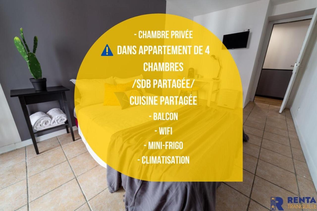 Appartement Chambre 2 Rene Cassinbalcon Wifi Mini-frigo Tv Nice