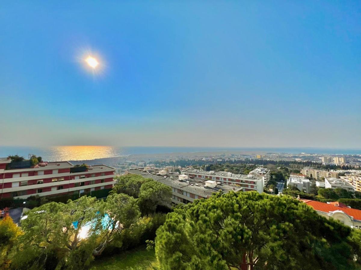 Riviera - Superbe Studio Piscine Et Parking - Fabron - Terrasse De Nicerama Nice