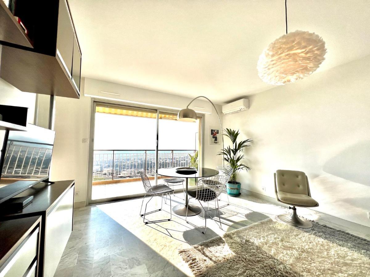 Apartment Riviera - Superbe Studio Piscine Et Parking - Fabron - Terrasse De Nicerama