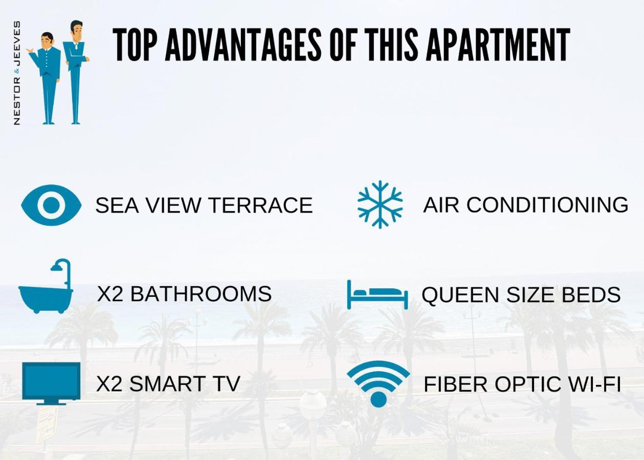 Nestor&jeeves - Blue Promenade - Sea Front - - Luxe Apartment Nice