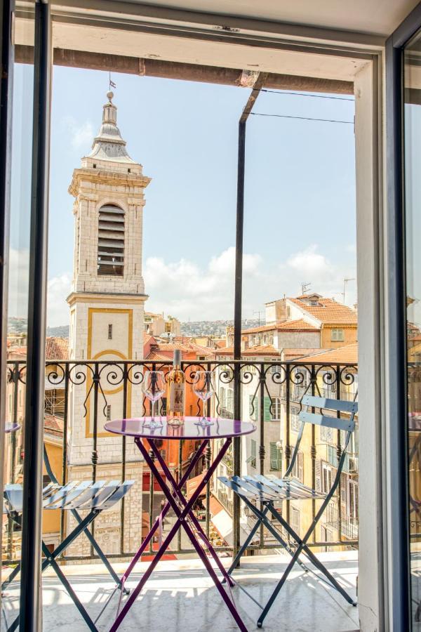 Ross 5- F2, Lumineux, Balcon, Loft, Clim, Vieux-nice Apartment