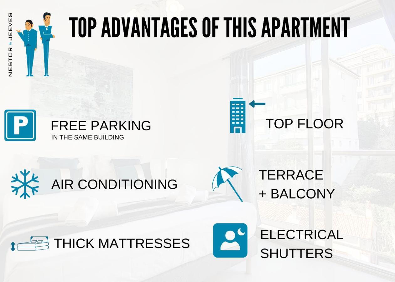 Nestor&jeeves - Sunset Terrace - - Free Parking - Floor Apartment