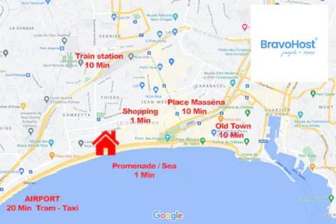 Apartamento Bh - Promenade Des Anglais - Climatise, 4 Pers *