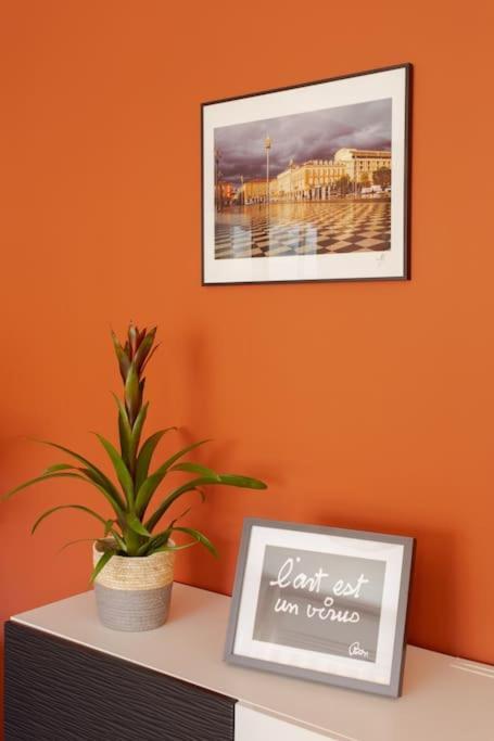 Apartamento #4 Papon Parking Climatise Terrasse & Wifi 5mins A Pieds Du Vieux Nice