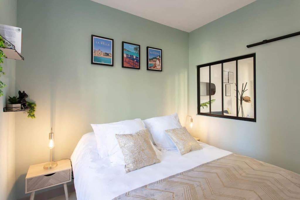 #20 2p Port/parking/ac/central Elegant 5min Promenade Apartment Nice