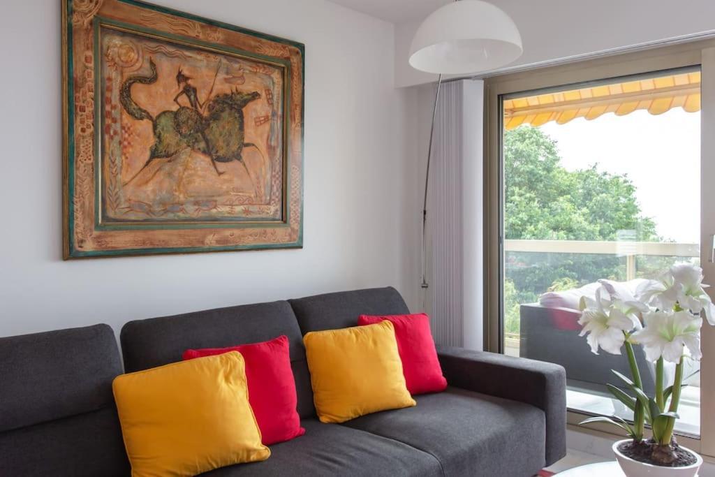 #12 Fabron Sweaming-pool Garage Ac Wifi & Sea View