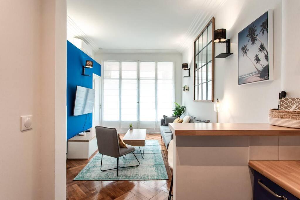 L24 Meyerbeer Promenade 1min Sea & Negresco Ac/balcony Apartment Nice