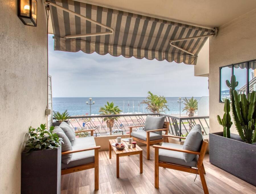L39 Promenade Des Anglais, Vue Mer/terrasse&wifi * Nice