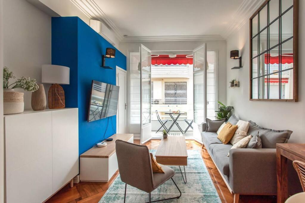 L24 Meyerbeer Promenade 1min Sea & Negresco Ac/balcony Apartment