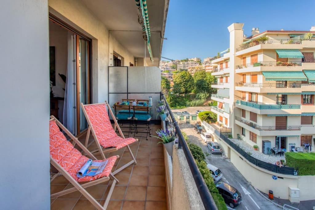 L45 St Marguerite Sea View/ Balcon, Parking Wifi Apartment Nice