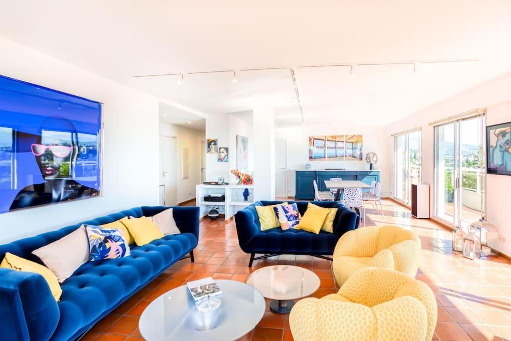 Apartment L1 Azurmer For 6 180 Panoramic Sea View A Terrce Parking Nice