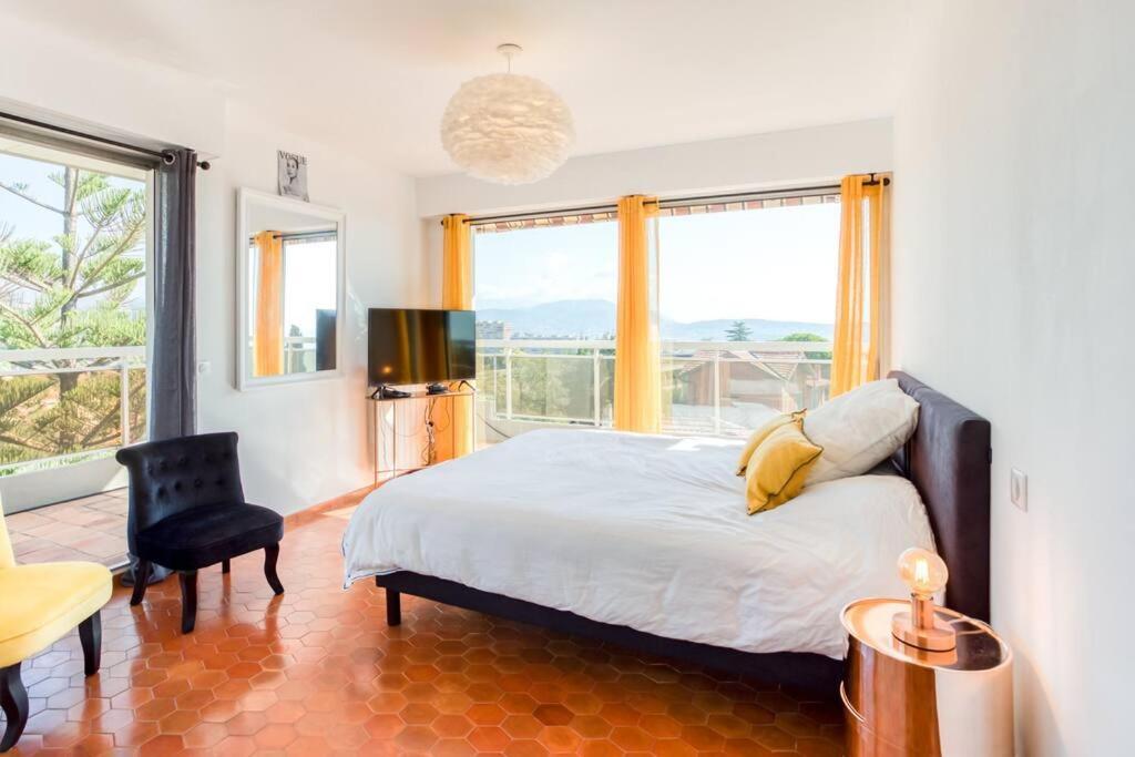 L1 Azurmer For 6 180 Panoramic Sea View A Terrce Parking Apartment Nice