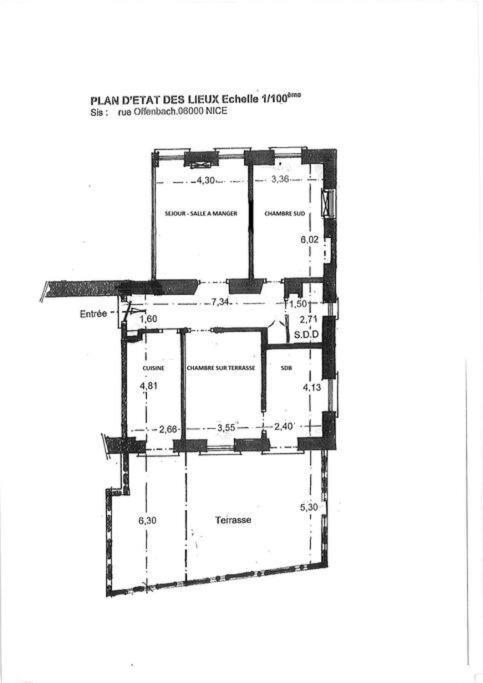 Apartment Superbe De 105 M2, Hyper Centre Avec Terrasse, Parking, A 5 Min De La Nice