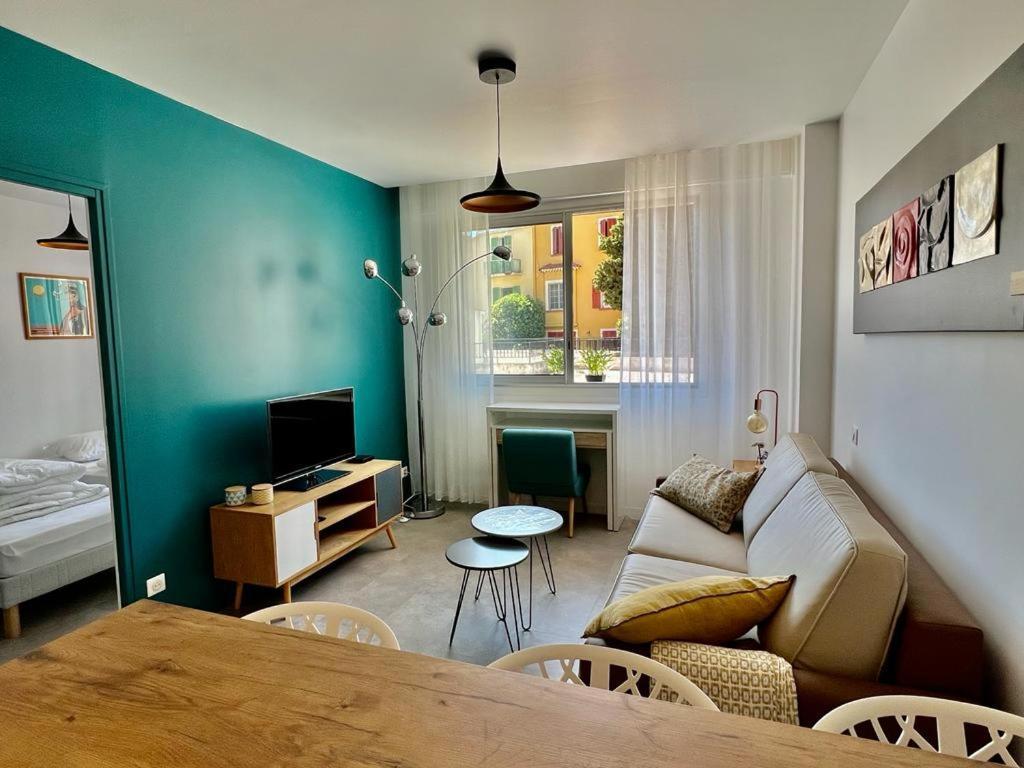 Bd Grosso 4 Prs, 300m Plage, Clim, Parking Apartment Nice