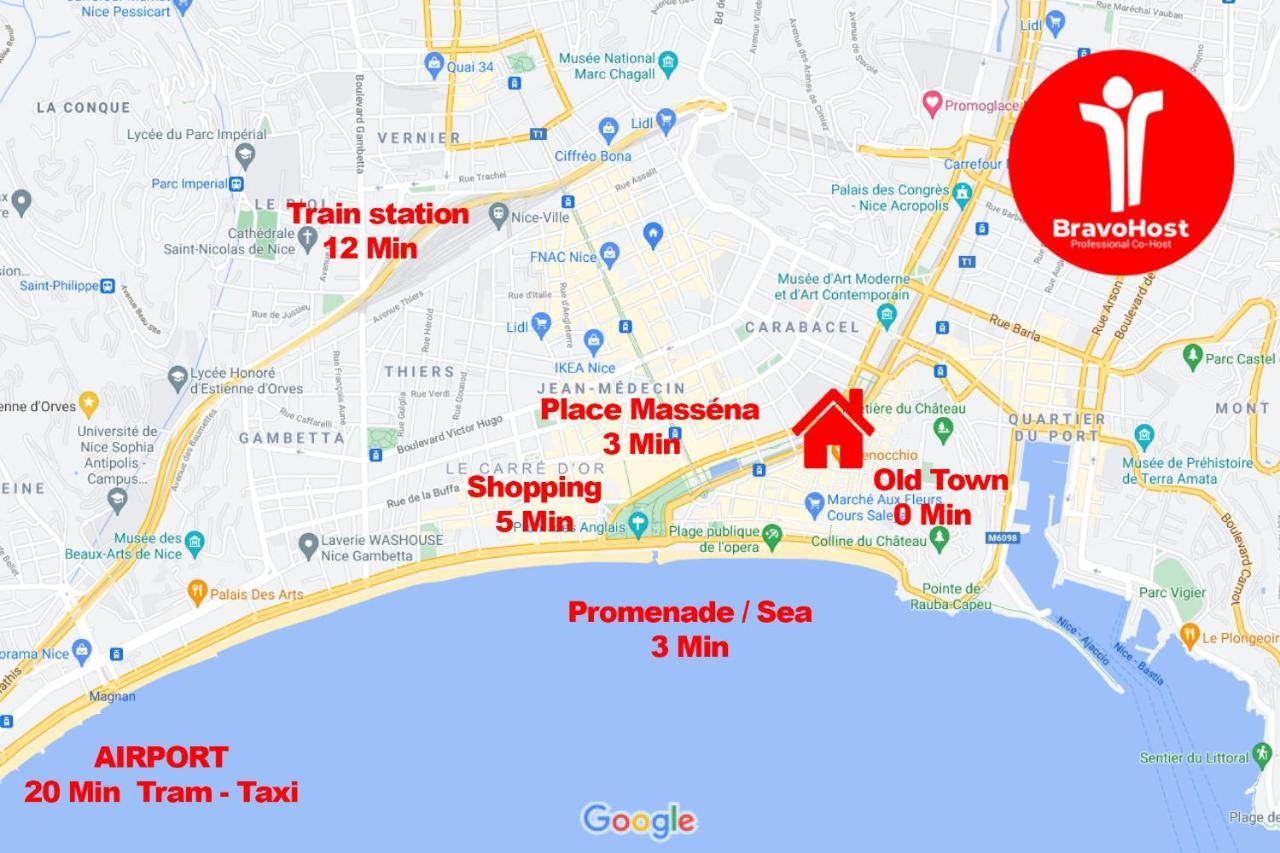 Apartamento Old Town- 4 Pers, Vieux Nice, Ac, Wifi Nice