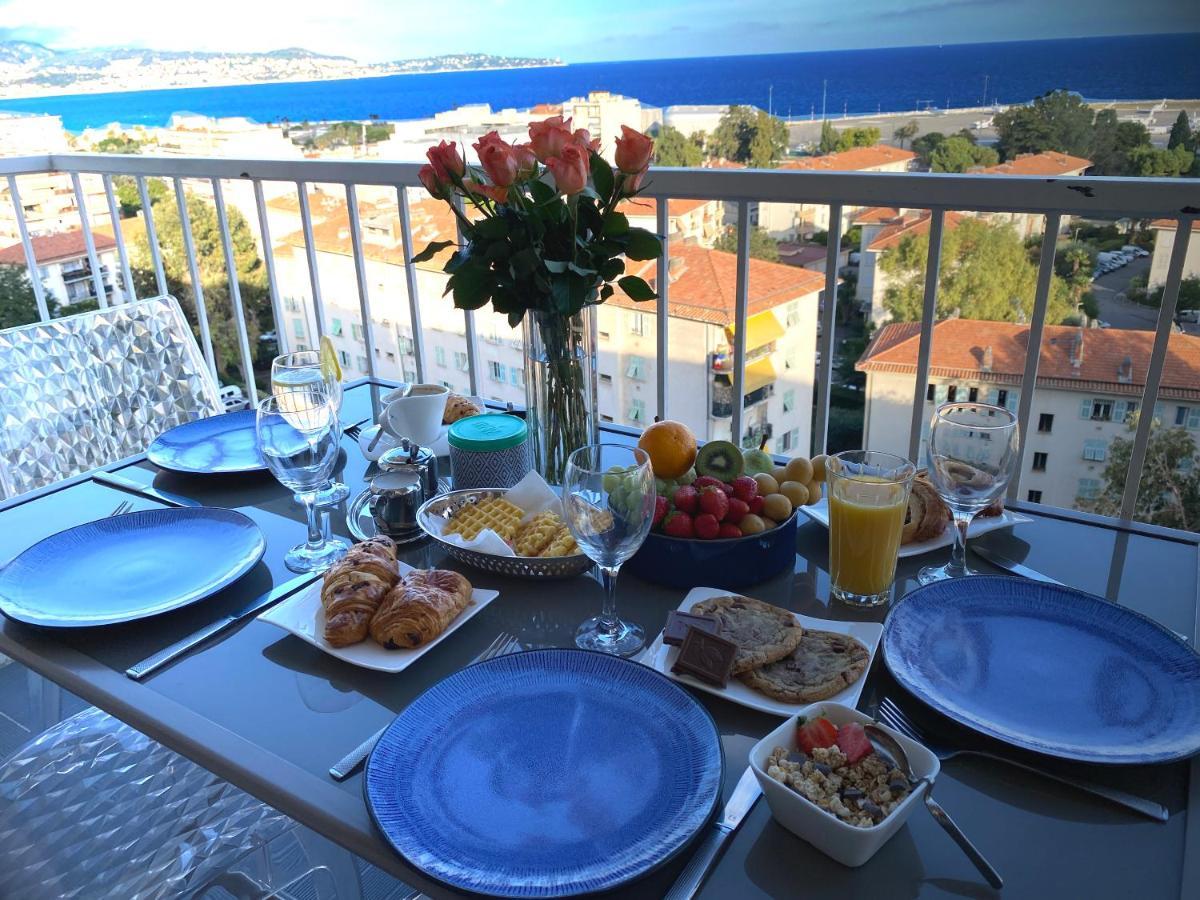 Panoramic Sea View - Air-conditioning - Balcony - Tramway - 2 Bedrooms - Wifi - Fully Equipped Kitchen Nice